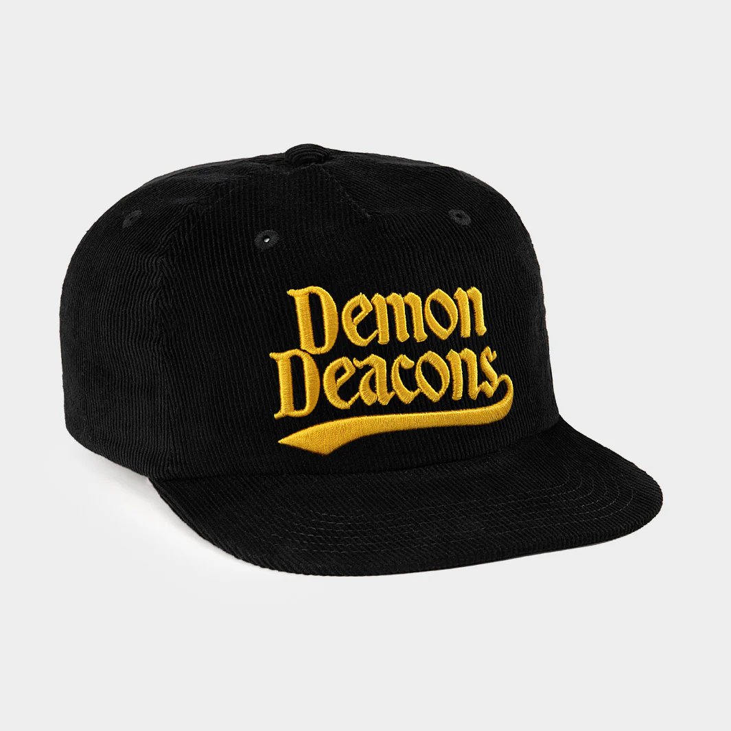 Wake Forest Demon Deacons Throwback Wordmark Corduroy Hat - Image 2
