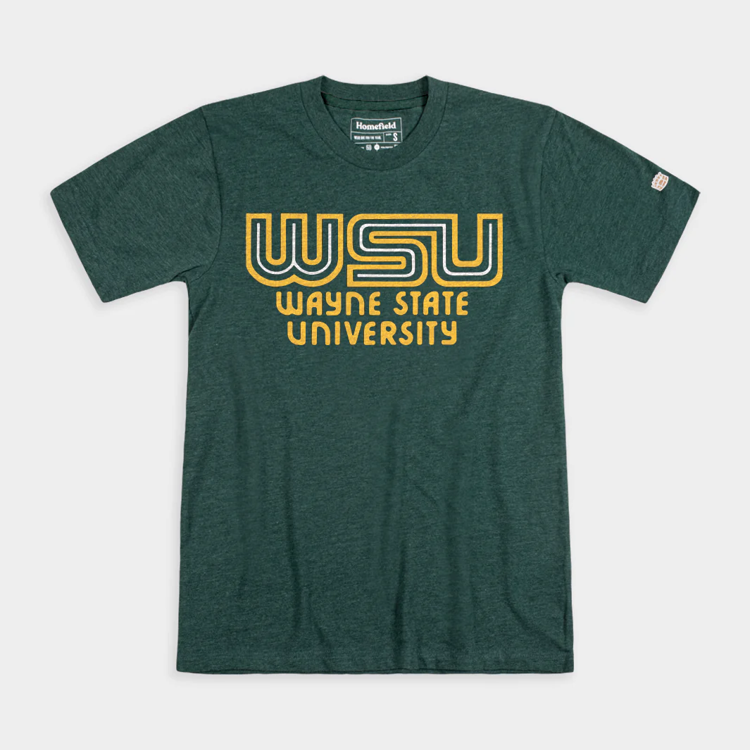 Wayne State WSU Vintage Wordmark Tee