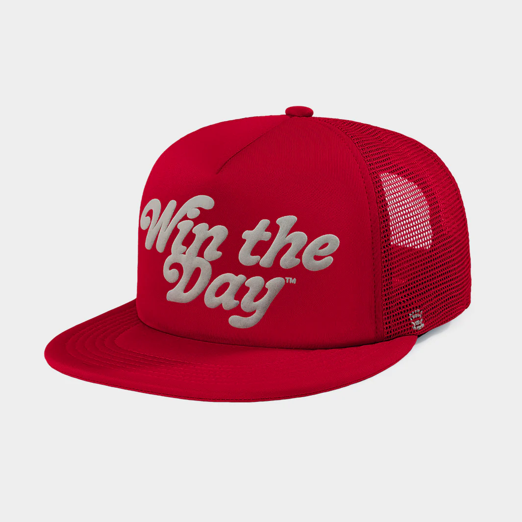 Wazzu "Win the Day" Puff Ink Trucker Hat