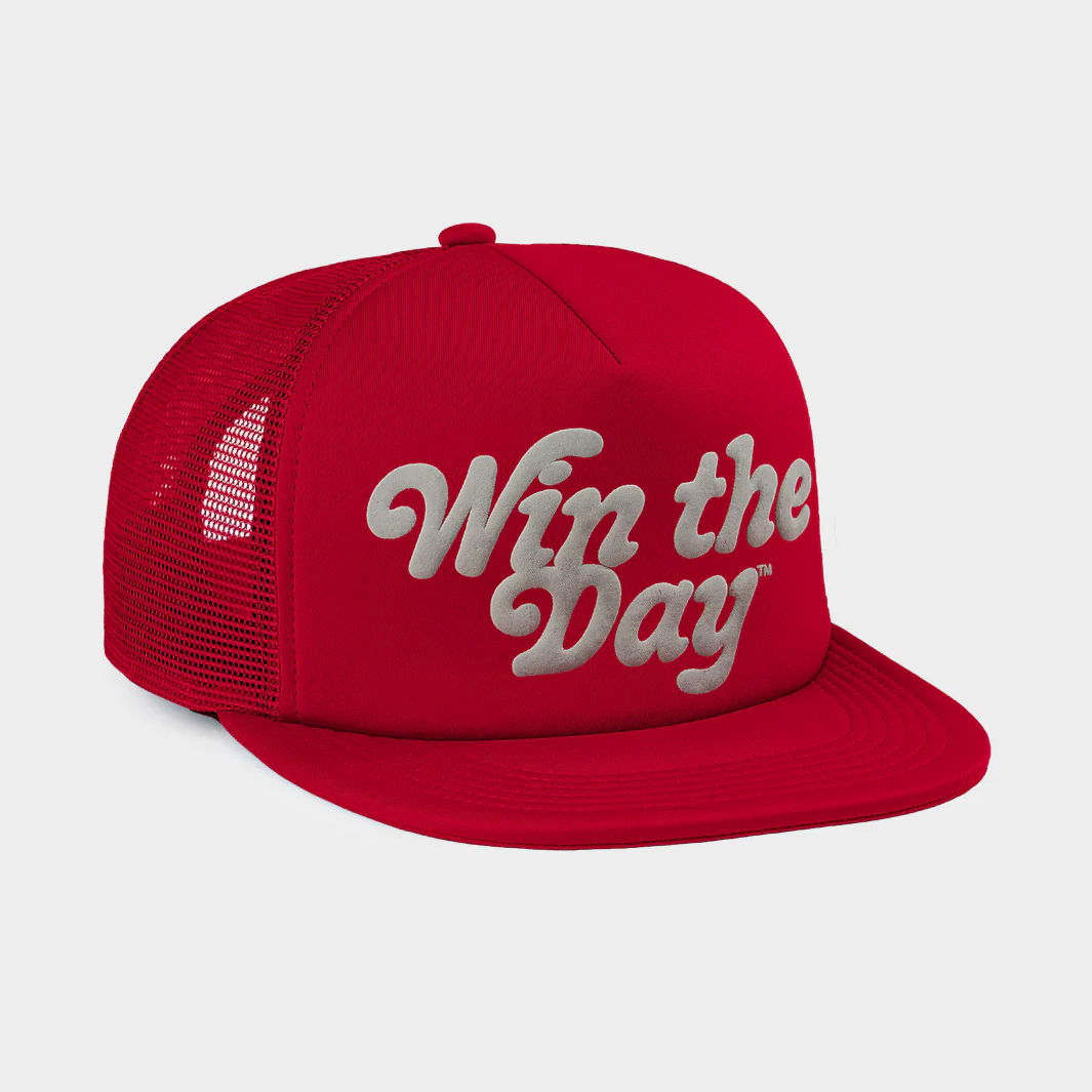 Wazzu "Win the Day" Puff Ink Trucker Hat - Image 2