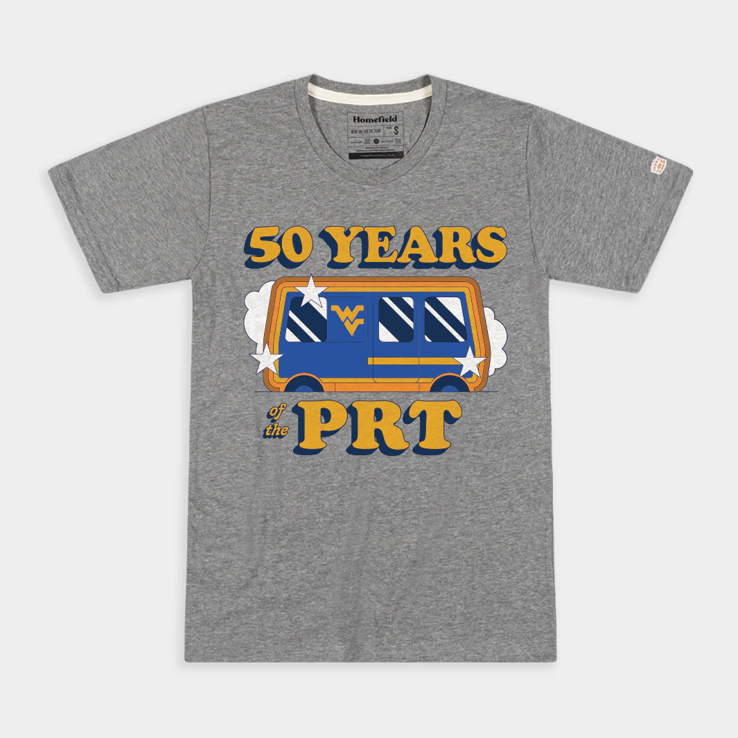 West Virginia 50 Years of the PRT Tee