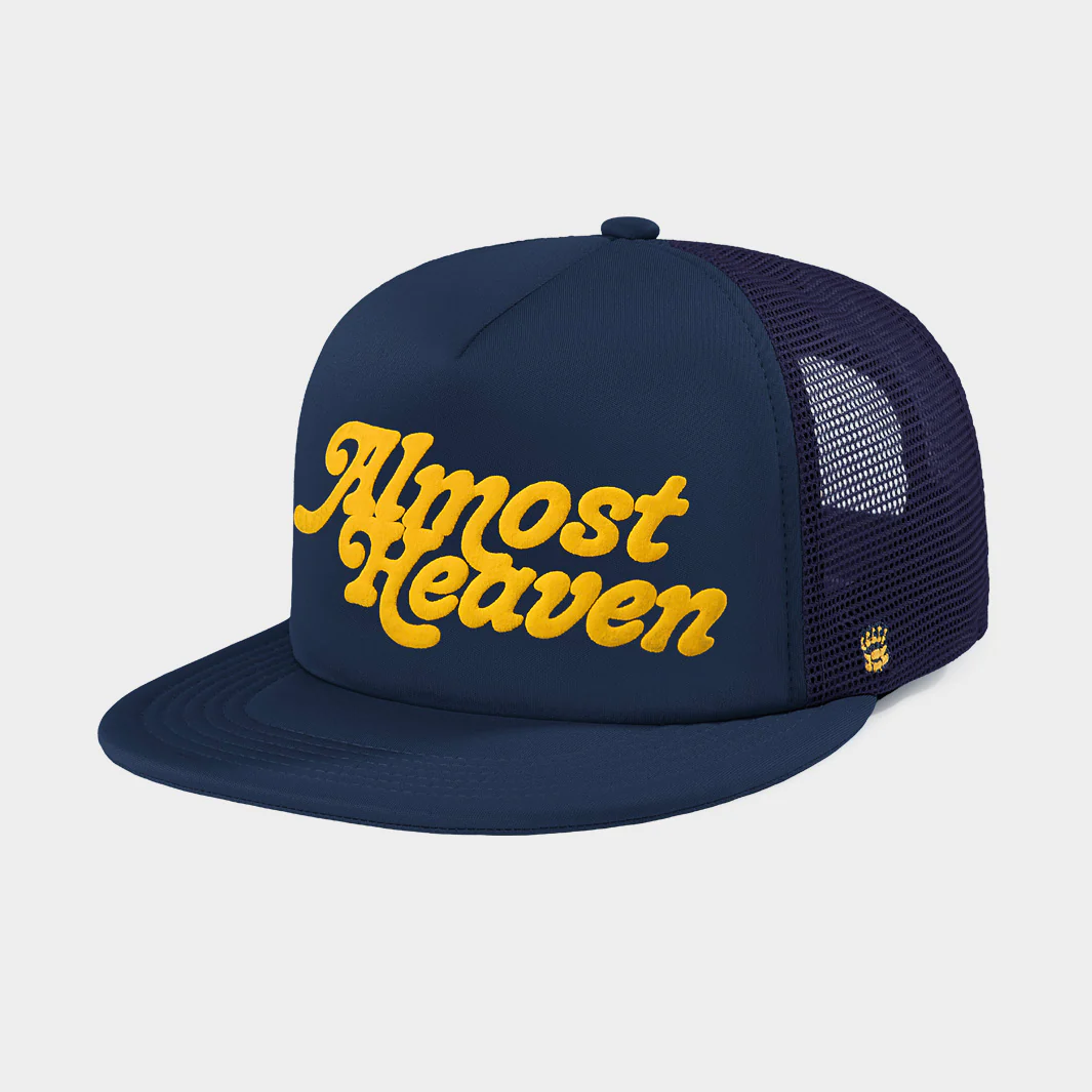 West Virginia "Almost Heaven" Puff Ink Trucker Hat