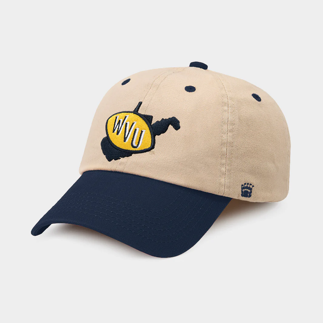 West Virginia Mountaineers Football Two-Tone Dad Hat