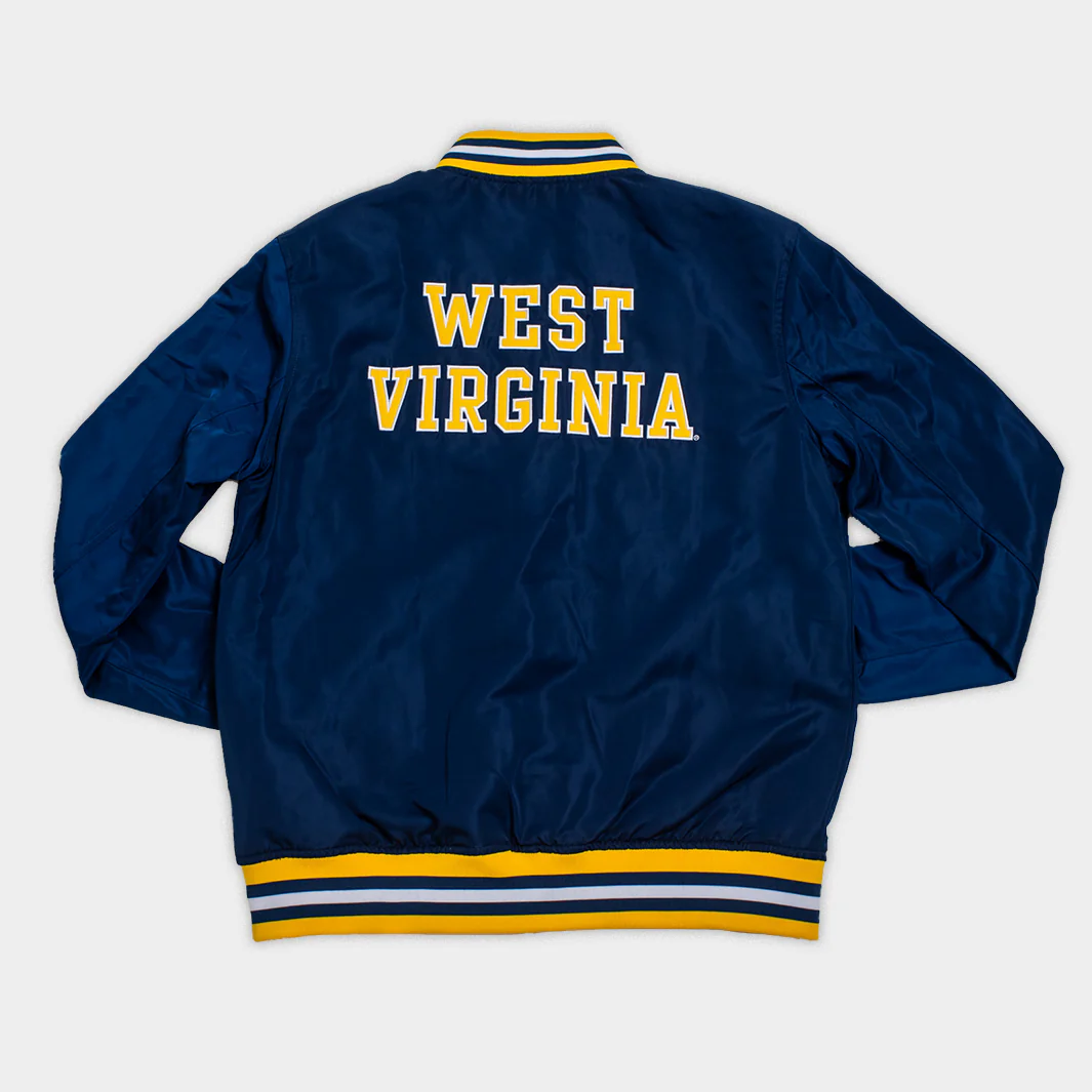 West Virginia Mountaineers Retro Bomber Jacket - Image 2