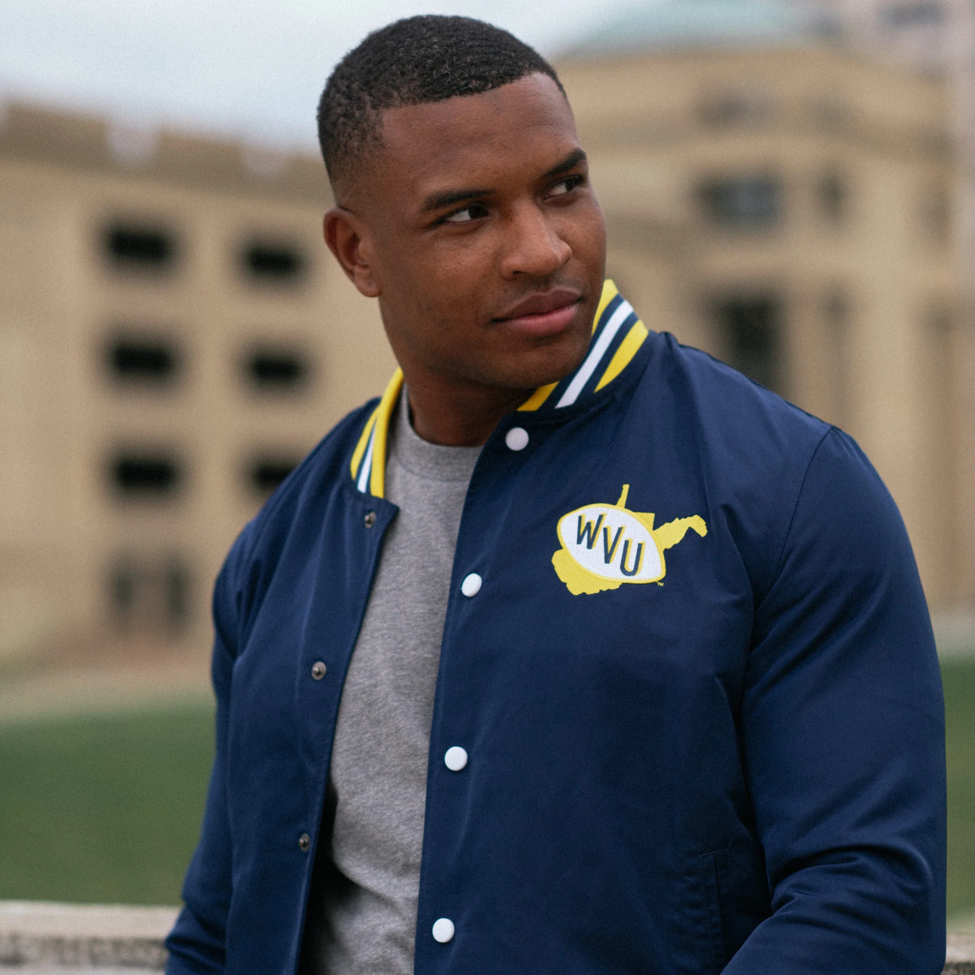 West Virginia Mountaineers Retro Bomber Jacket - Image 3