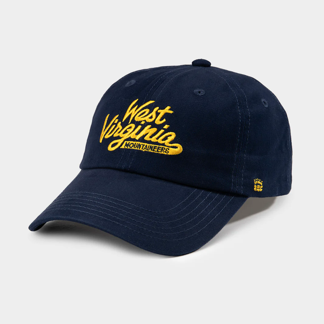 West Virginia Mountaineers Vintage Script Dad Hat