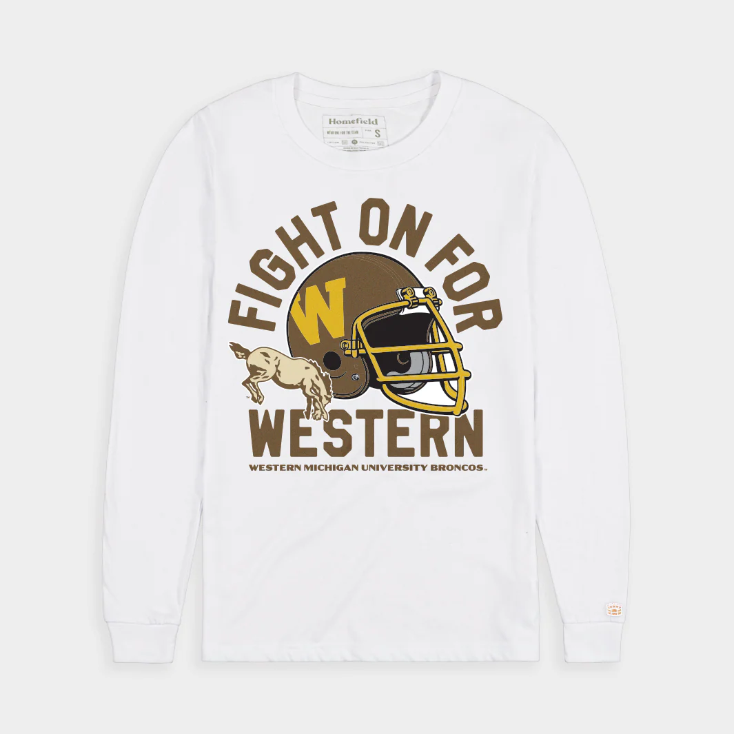 Western Michigan Broncos Football 1980s Long Sleeve
