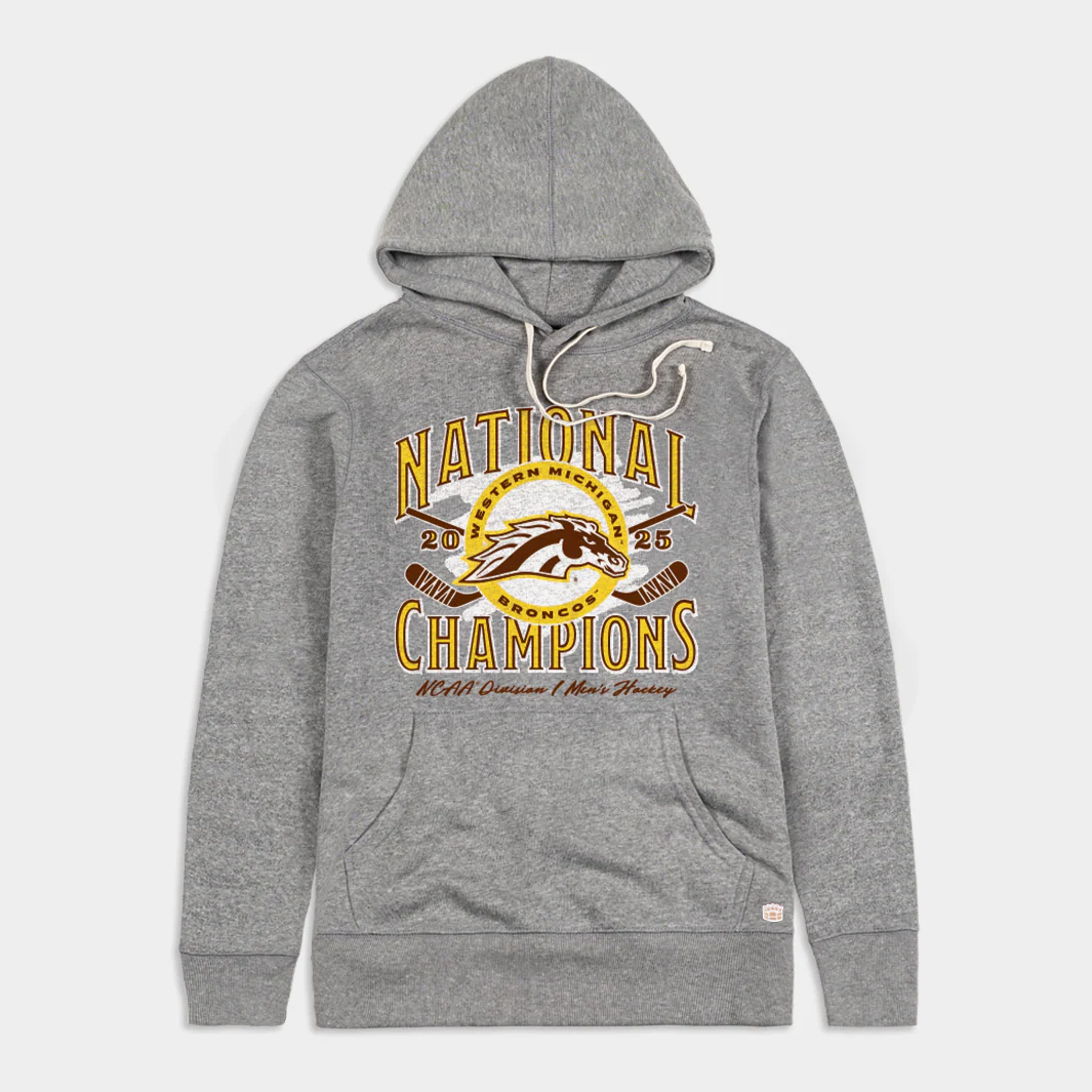 Western Michigan Men's Hockey 2025 National Champs Hoodie