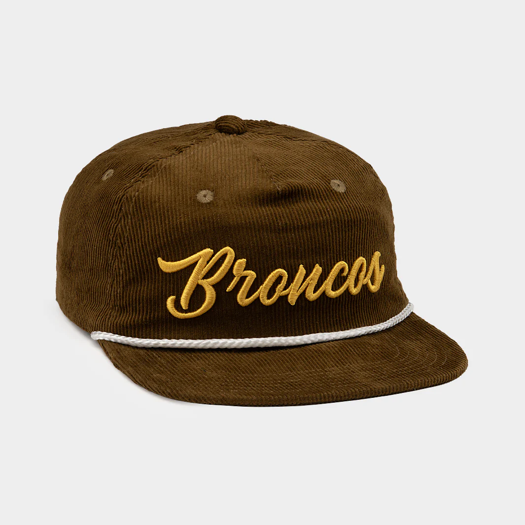Western Michigan Retro Broncos Script Corduroy Hat - Image 2