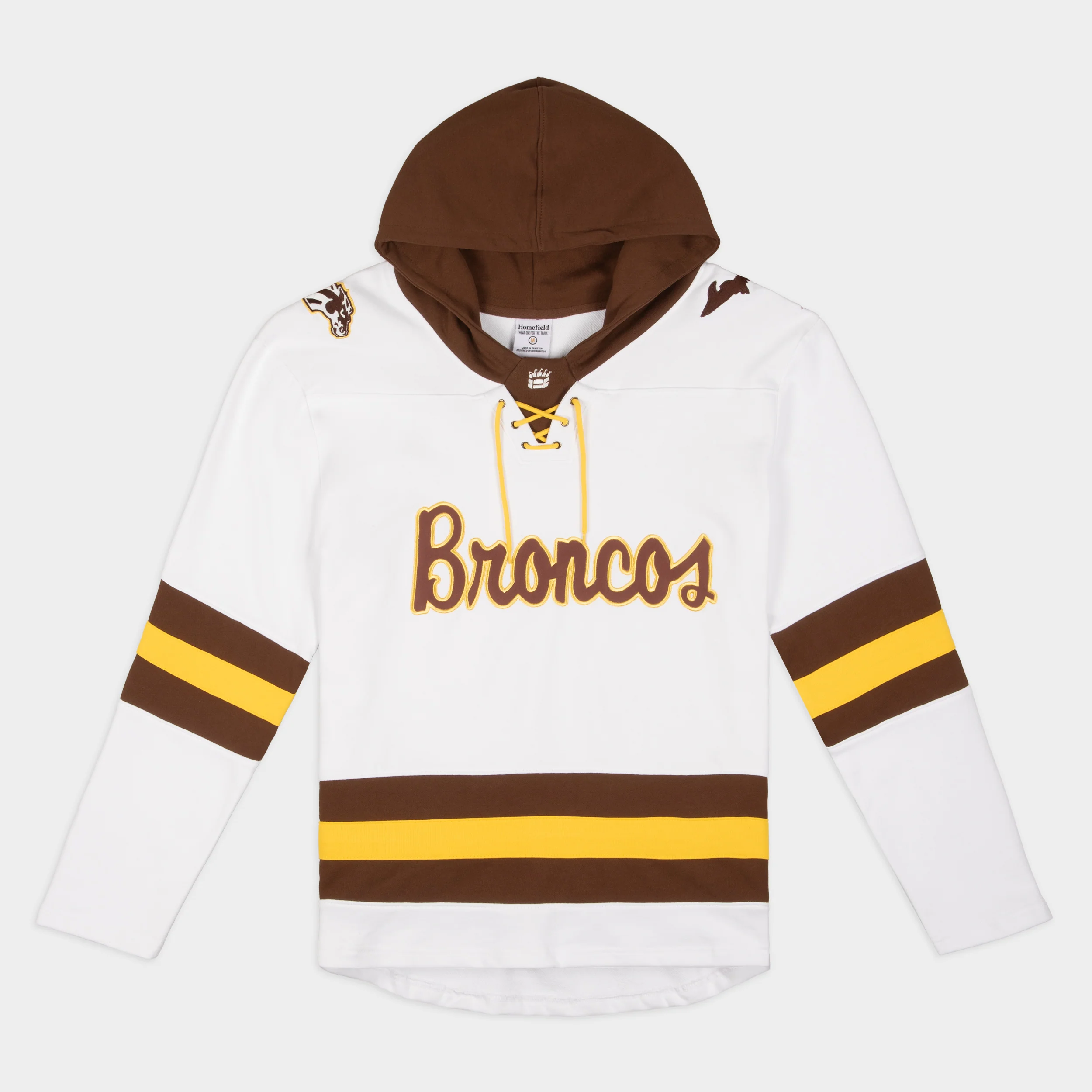 Western Michigan Script Broncos Hockey Rinkside Hoodie