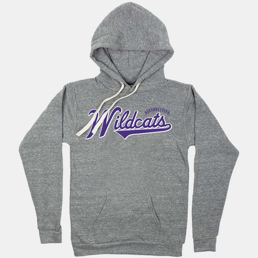 Wildcats Baseball Script Hoodie