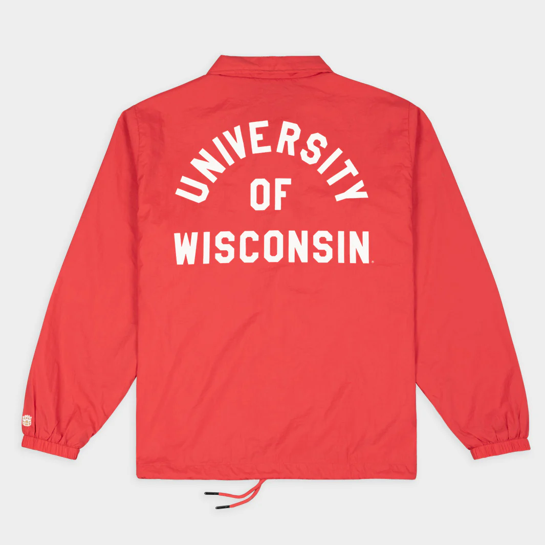 Wisconsin Badgers Vintage Bucky Coaches Jacket - Image 2
