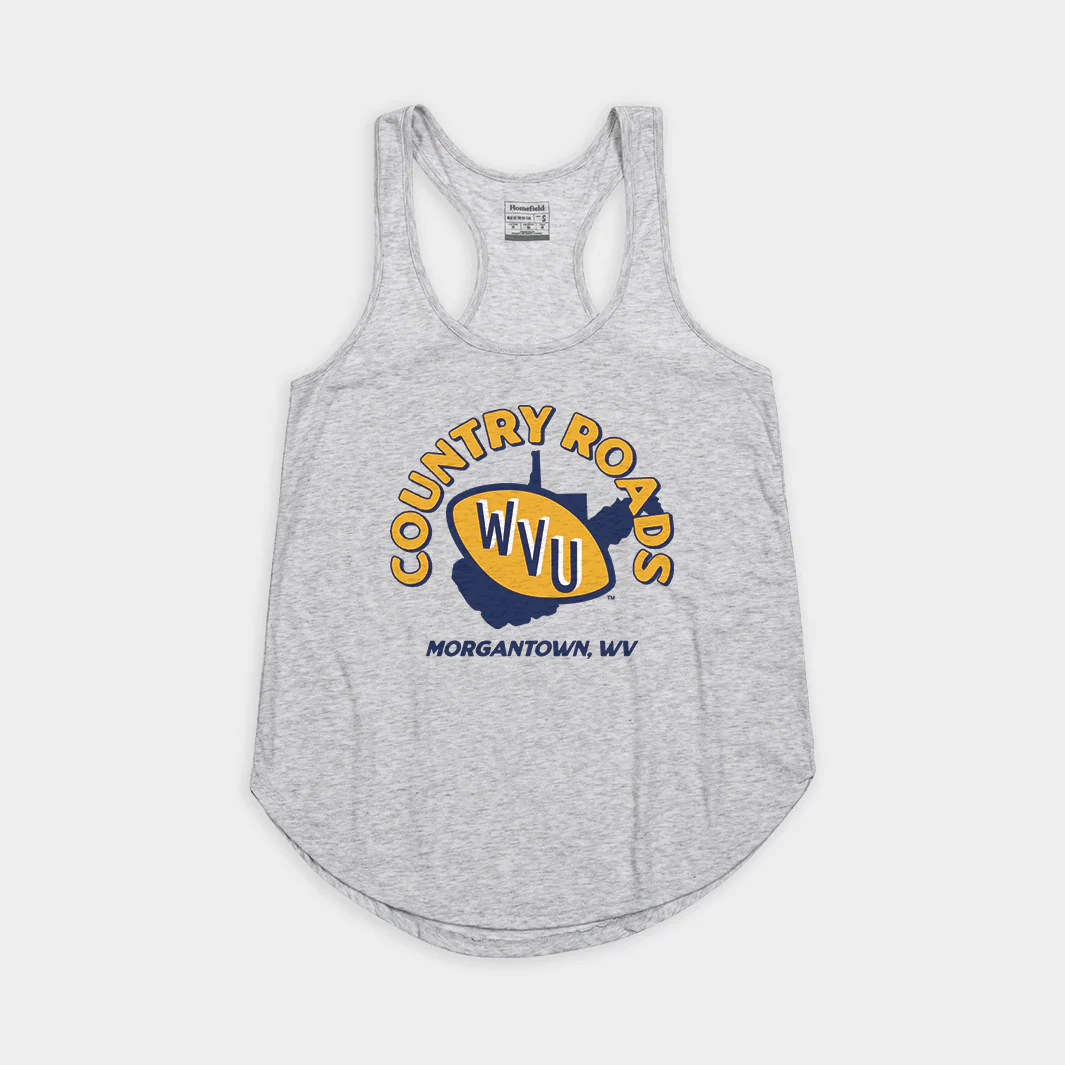 WVU Country Roads Vintage Football Women's Tank