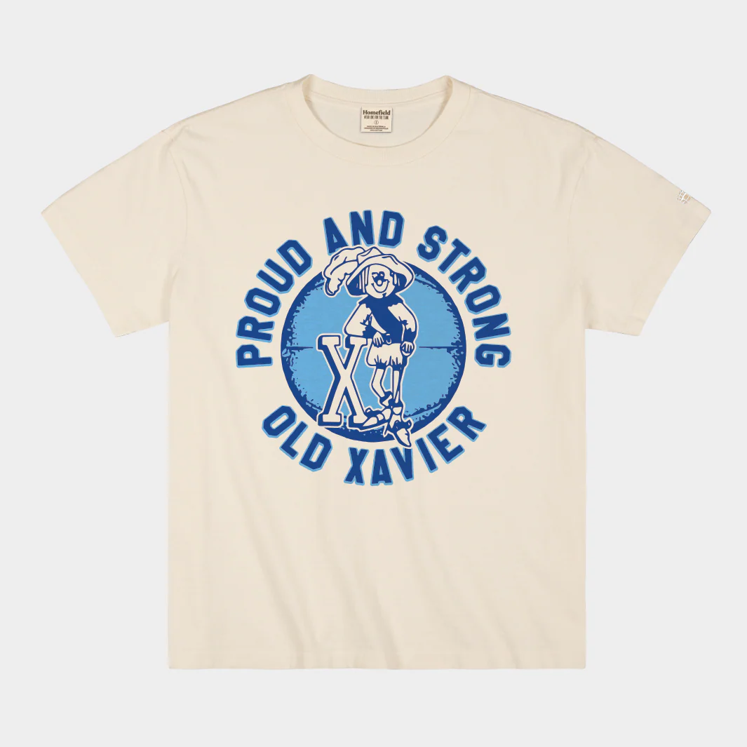 Xavier Musketeers Basketball "Proud and Strong" Vintage Heavyweight Tee