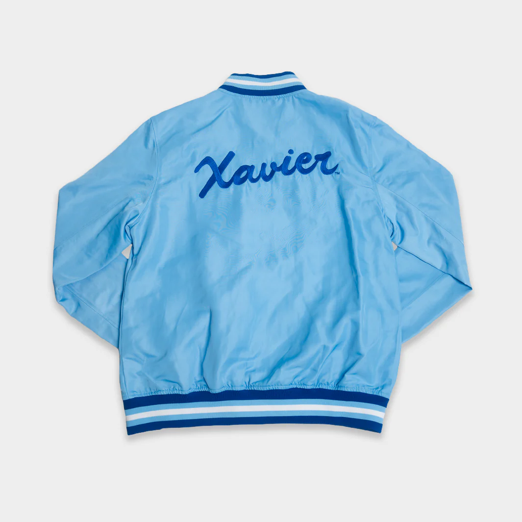Xavier Musketeers Vintage Logo Bomber Jacket - Image 2