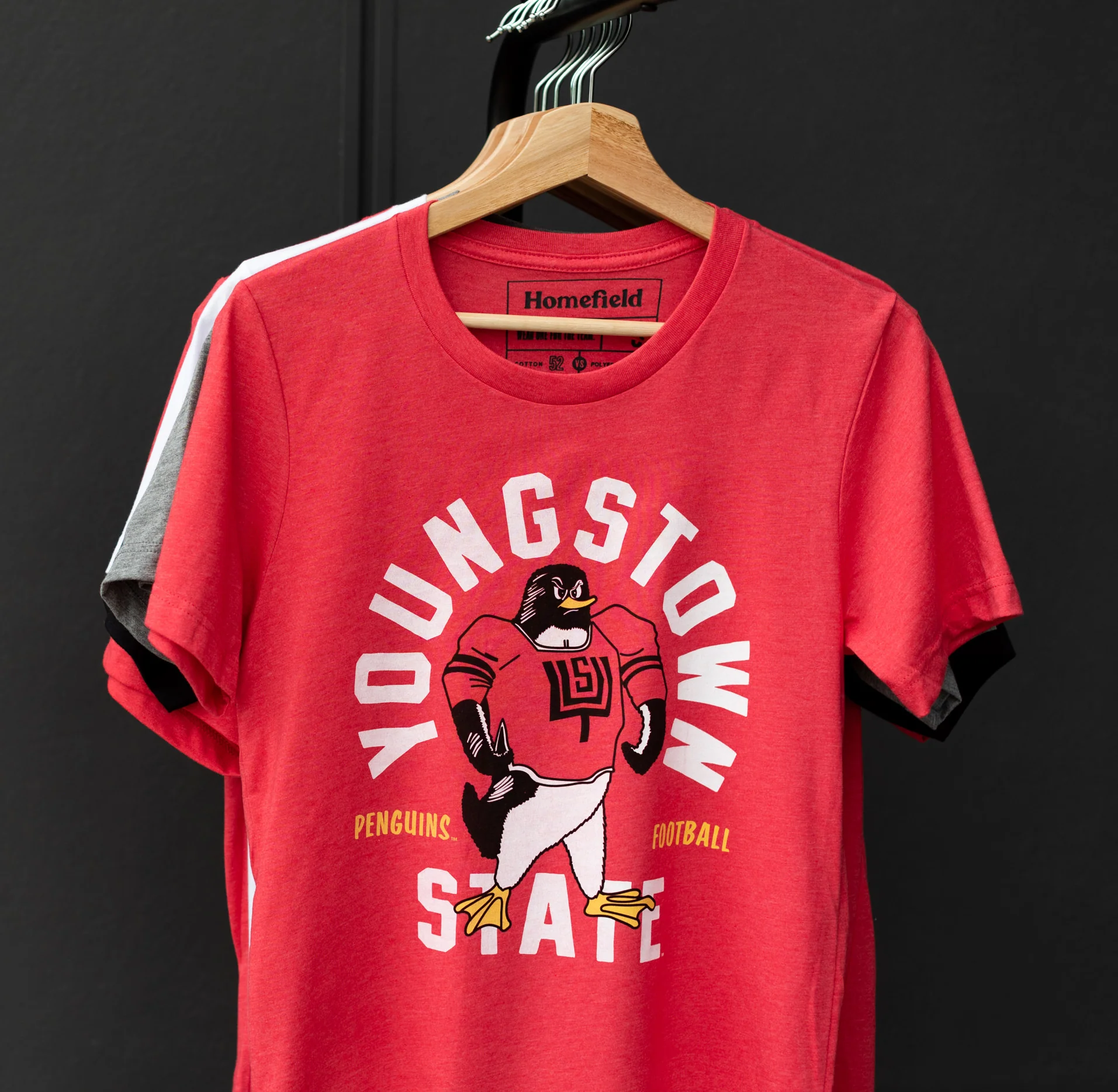 Youngstown State Penguins 1970s Football Tee - Image 2