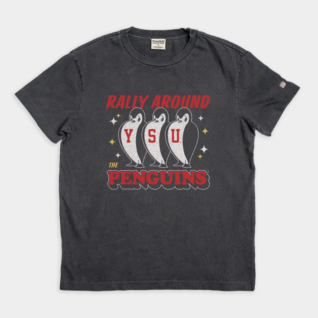 YSU Retro Rally Around the Penguins Heavyweight Tee